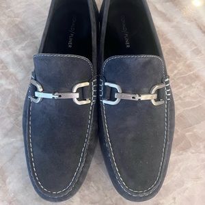 Do not wait on these Donald Pliner 100% suede loafers